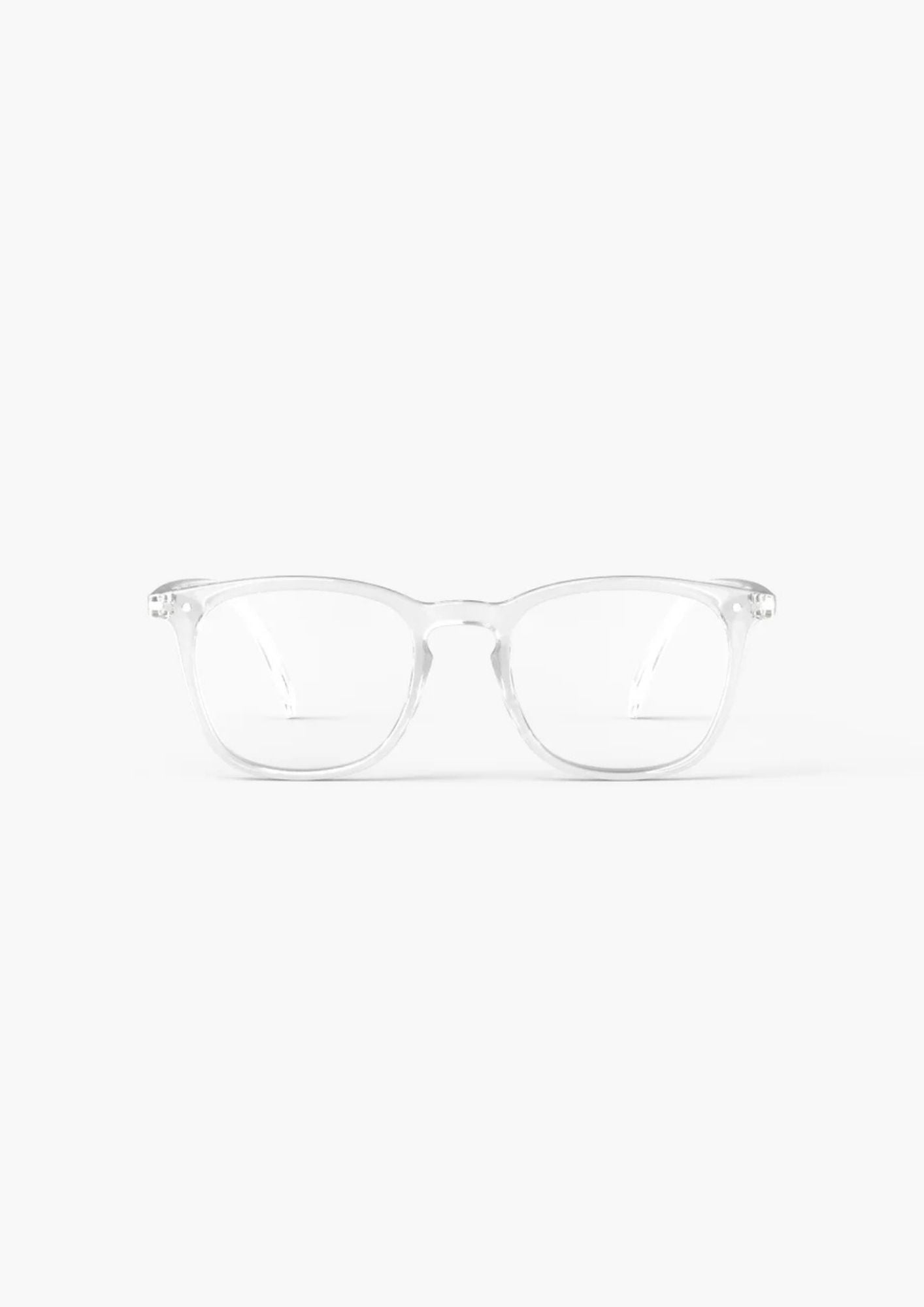 IZIPIZI Trapezium Shaped Reading Glasses #E - Crystal