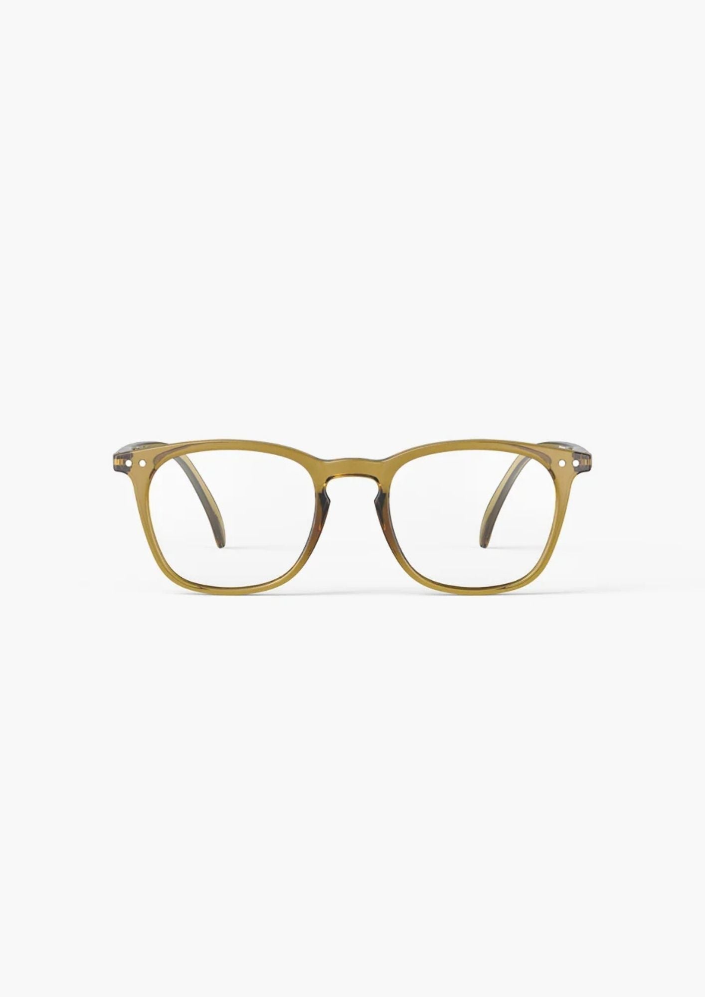 IZIPIZI Trapezium Shaped Reading Glasses #E - Golden Green