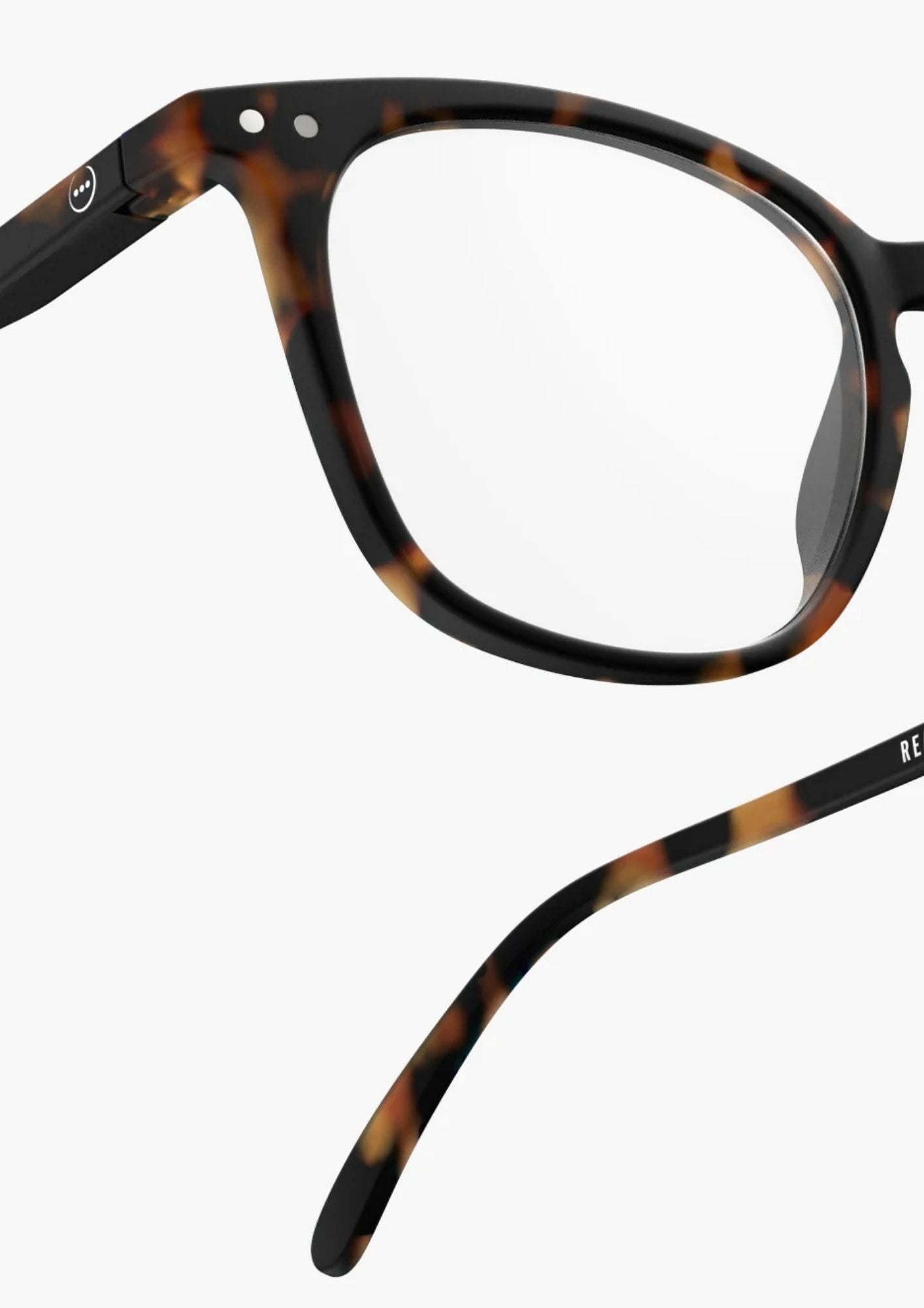 IZIPIZI Trapezium Shaped Reading Glasses #E - Acrylic Tortoise