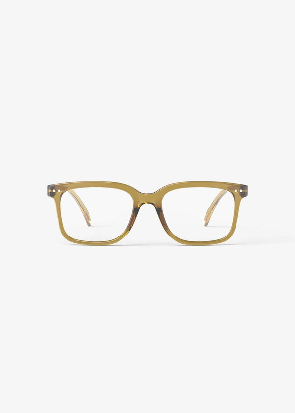 IZIPIZI Rectangular Reading Glasses #L in Golden Green
