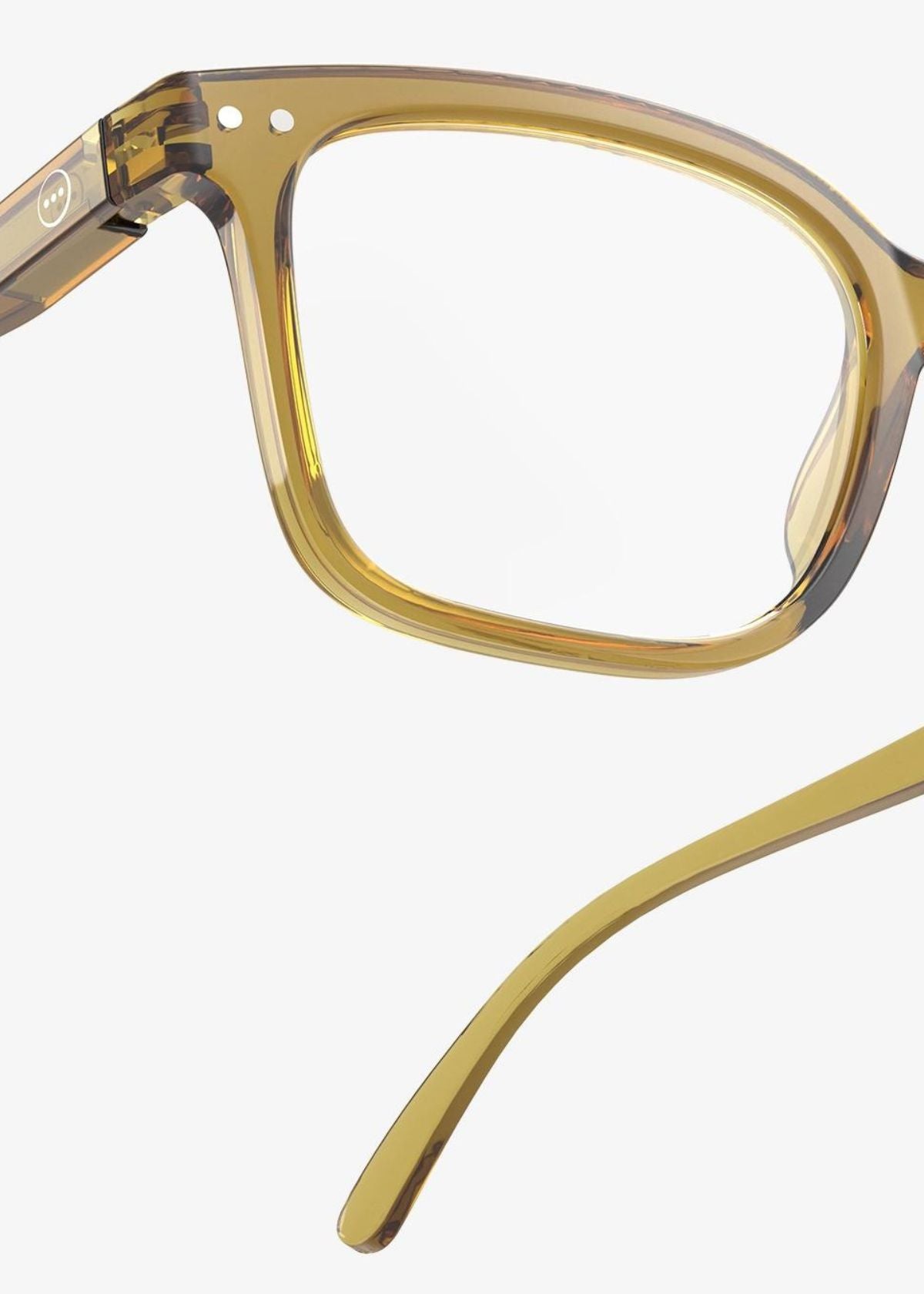 IZIPIZI Rectangular Reading Glasses #L in Golden Green