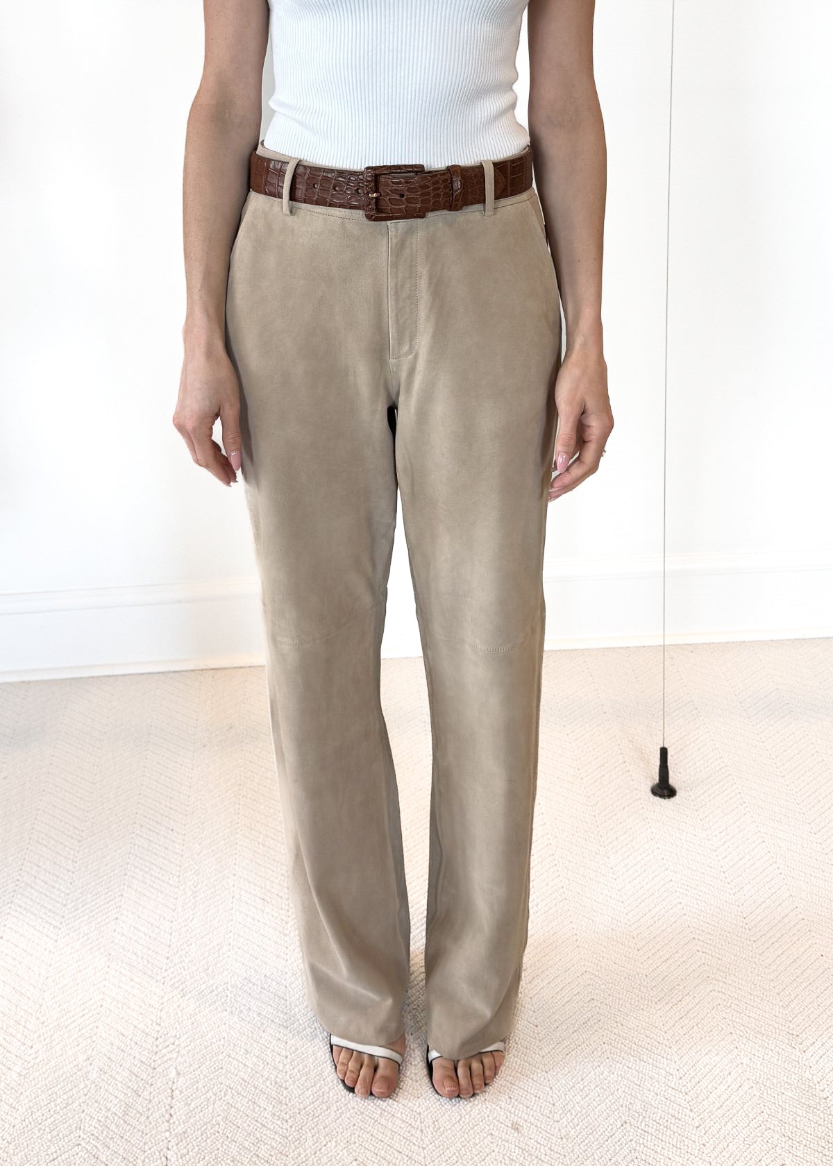 JAKETT Stella Washed Suede Pant - Beechwood