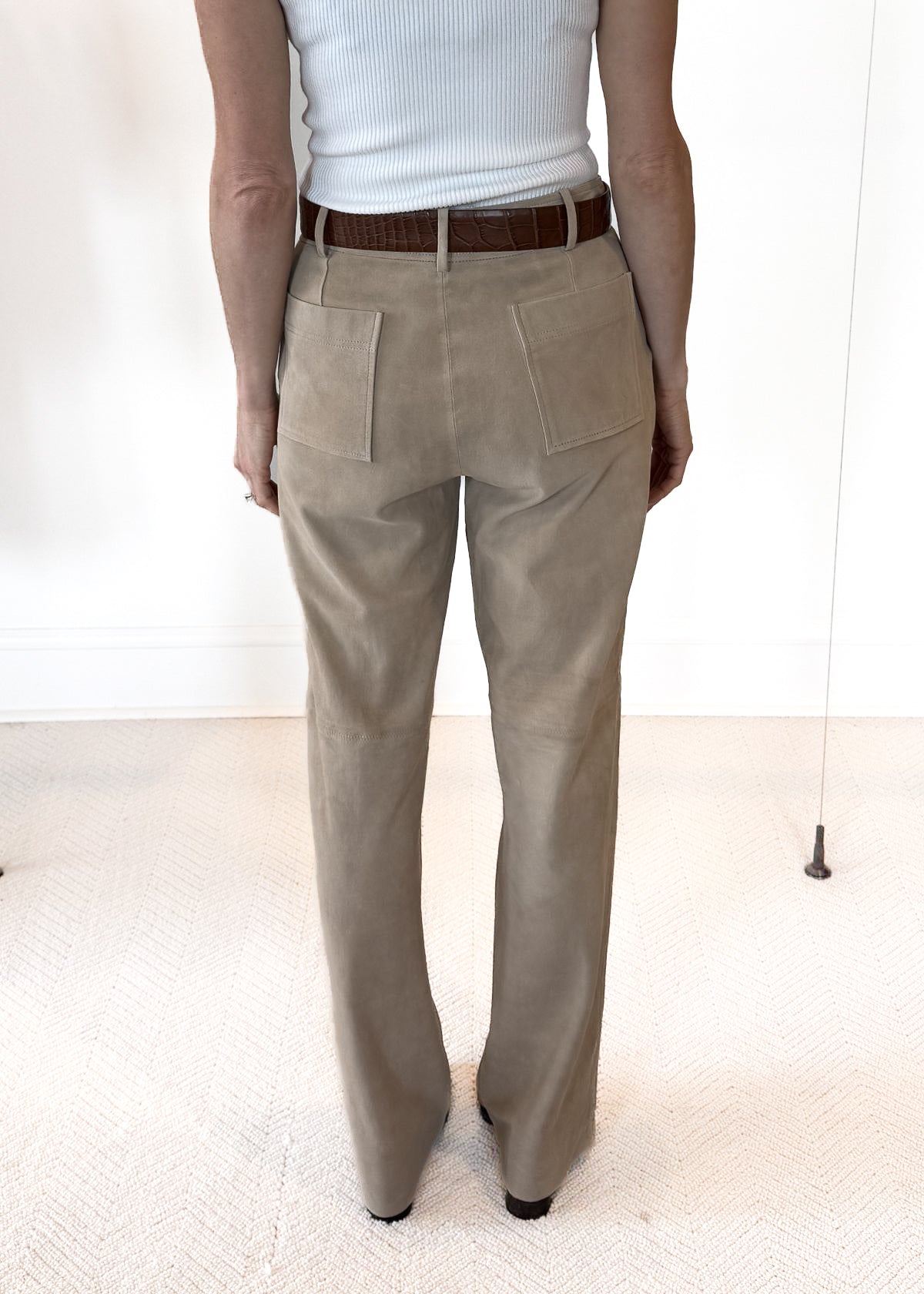 JAKETT Stella Washed Suede Pant - Beechwood