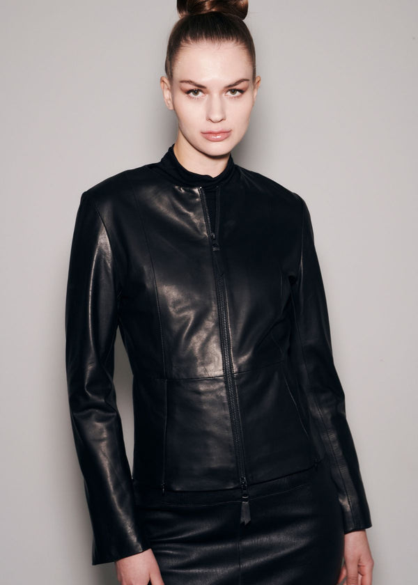 GIACCA LUSSO Blair Convert Peplum Jacket - Black