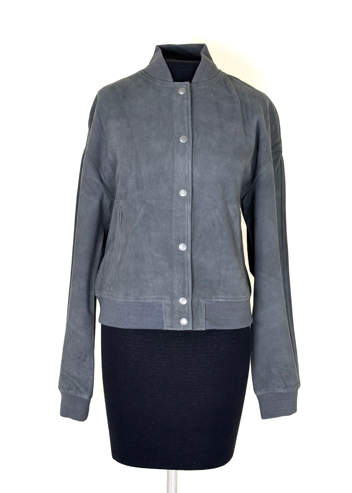 JAKETT Shai Washed Suede Jacket - Greystone
