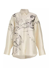 JASON WU COLLECTION Oversized Floral Satin Shirt