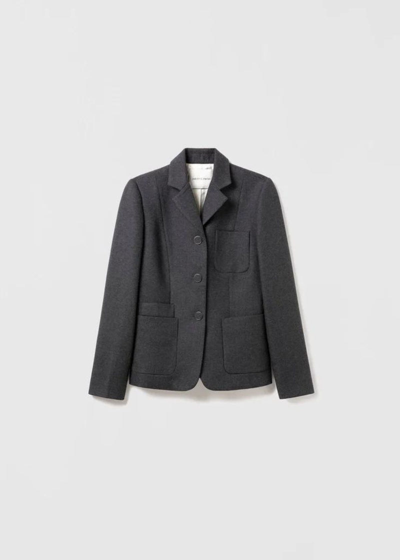 JUDITH & CHARLES Roissy Flannel Jacket - Charcoal