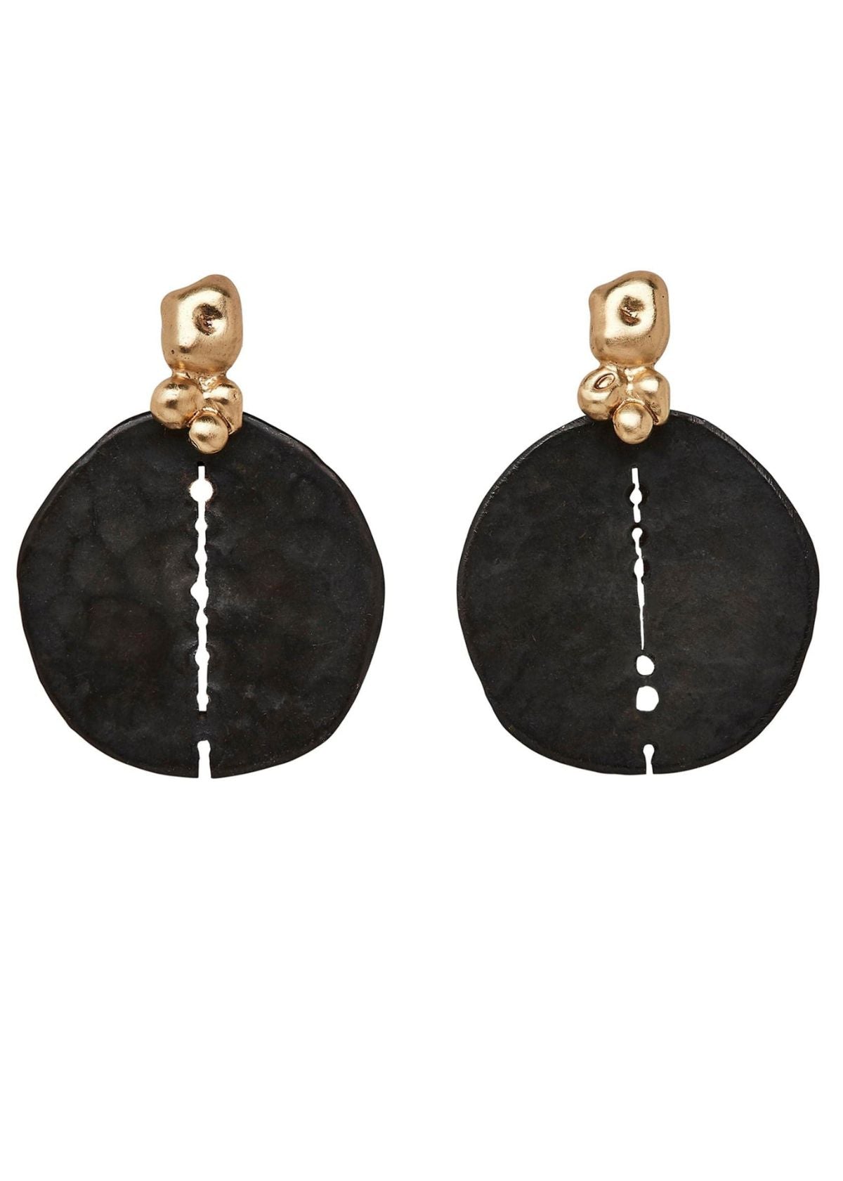 JULIE COHN Black Orbit Bronze Earring