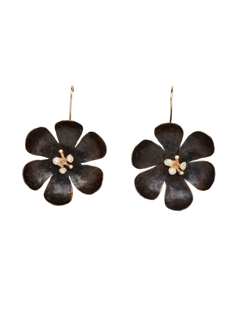 JULIE COHN DESIGN Hellebore Black Bronze Earring