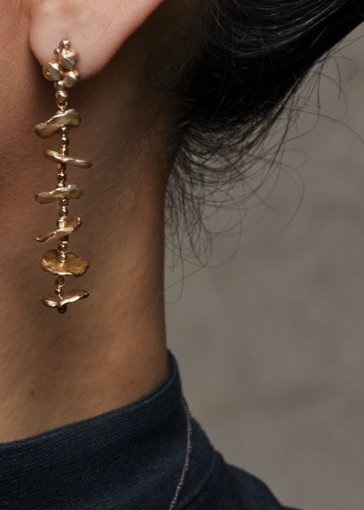 JULIE COHN Hoya Bronze Statement Earring