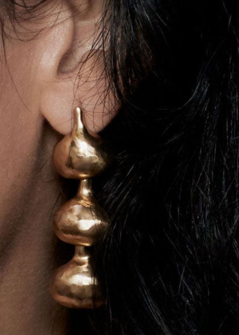 JULIE COHN DESIGN Ruth Triple Drop Bronze Earring