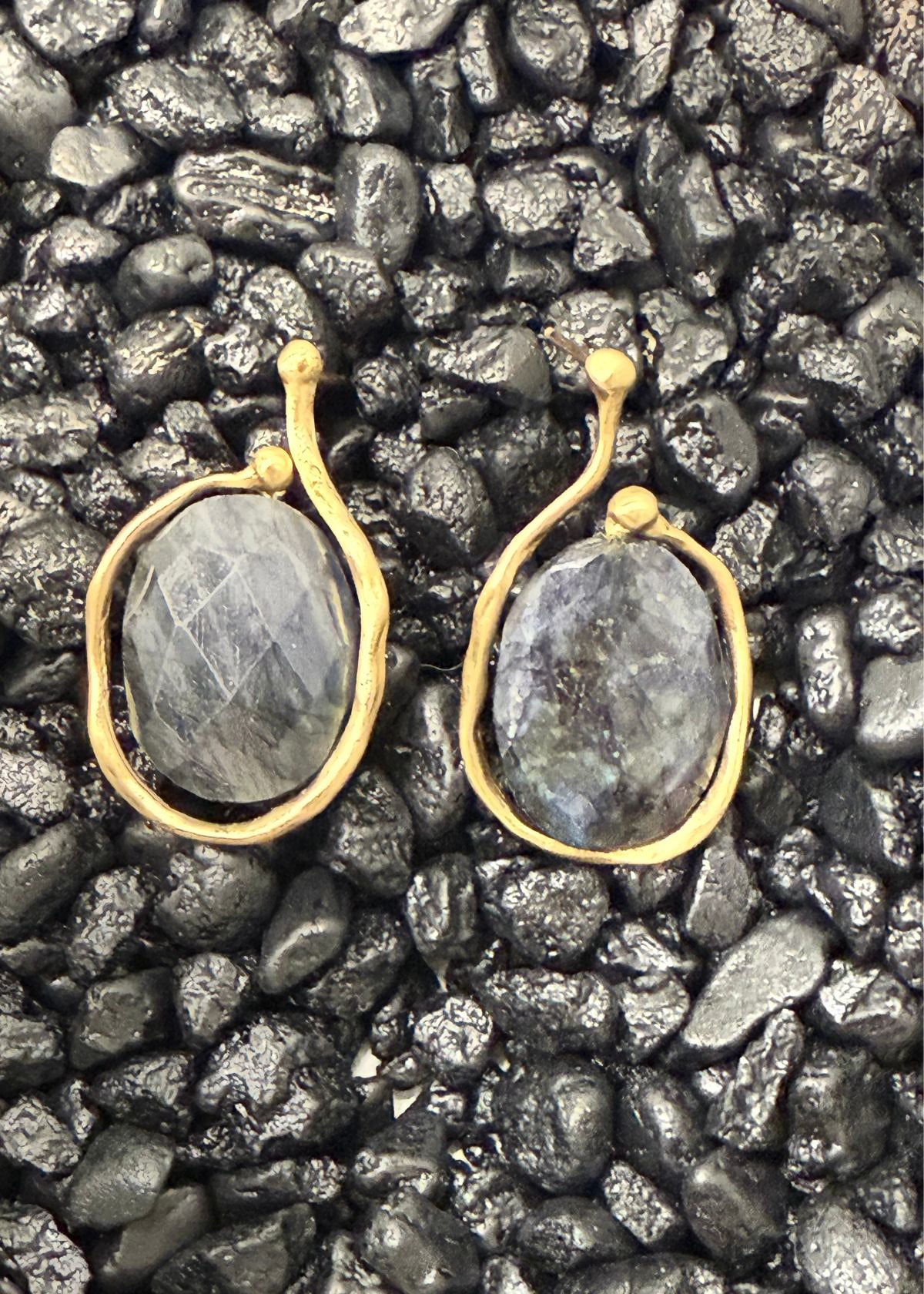 JULIE COHN Saturn Bronze Labradorite Earring