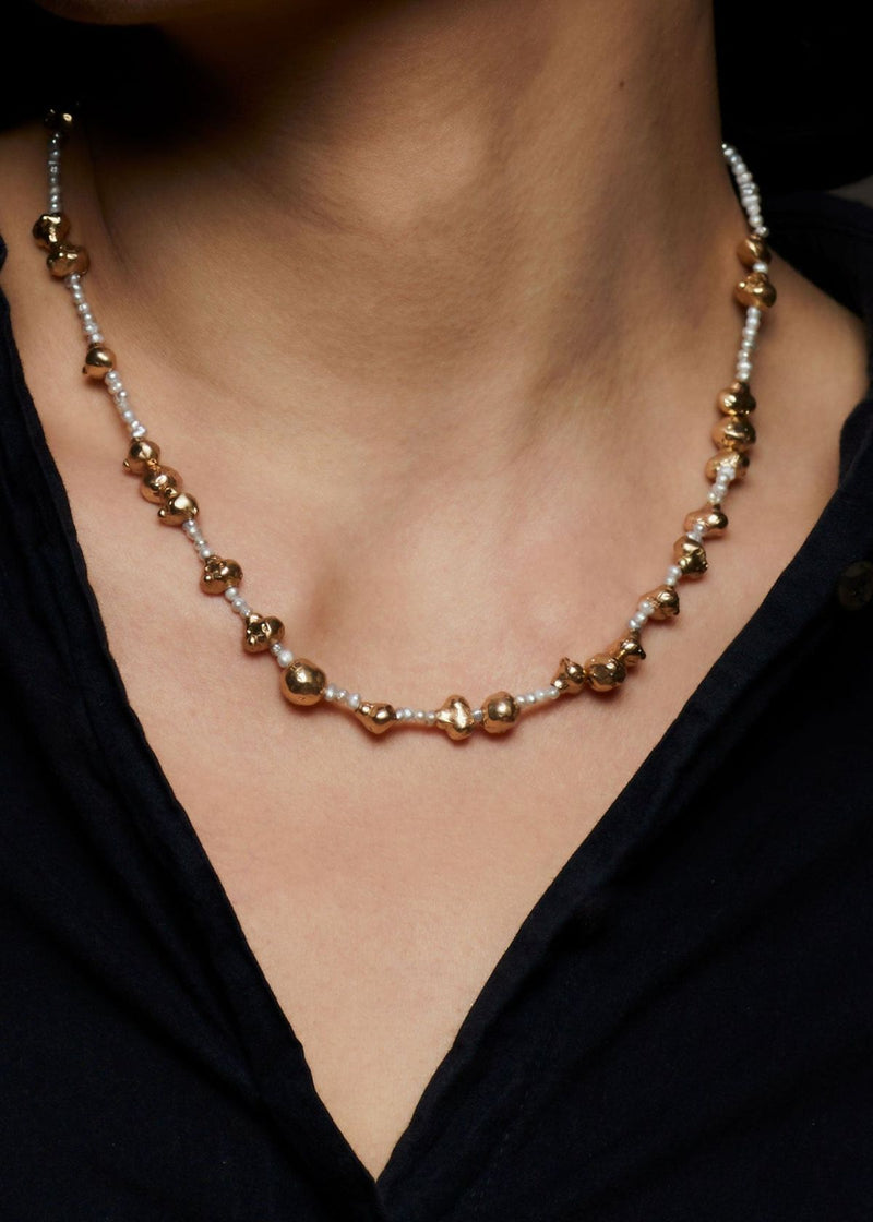 JULIE COHN DESIGN Venezia Pearl Bronze Necklace