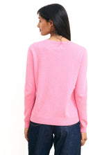 JUMPER 1234 FFS Cashmere Sweater - Candy and Red