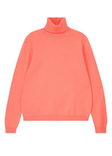 JUMPER 1234 Lightweight Roll Neck Sweater - Neon Coral