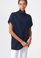 KAL RIEMAN Ponte Funnelneck - Navy