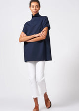 KAL RIEMAN Ponte Funnelneck - Navy