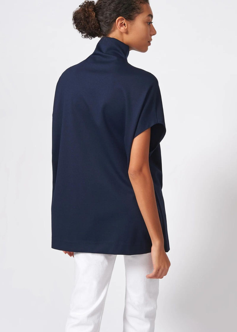 KAL RIEMAN Ponte Funnelneck - Navy