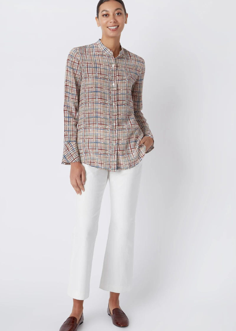 KAL RIEMAN Juliet Top - Sketch Plaid
