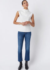 KAL RIEMAN Eva Funnel Neck Tee - Ivory