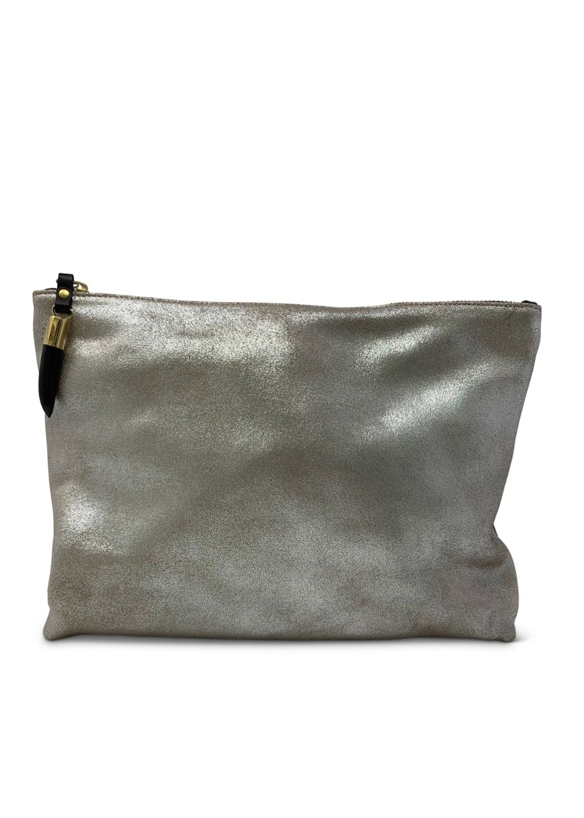 KEMPTON & CO. Silver Distressed Medium Pouch