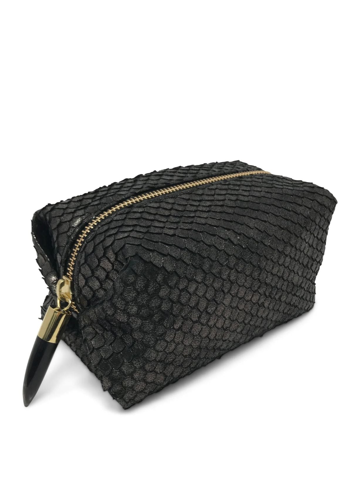 KEMPTON & CO. Metallic Cobra Bronze Cosmetic Case