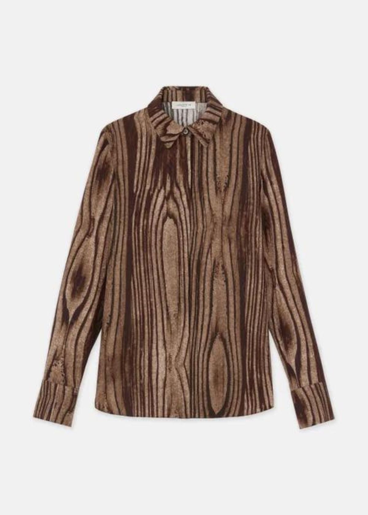 LAFAYETTE 148 Scottie Top - Wood Multi