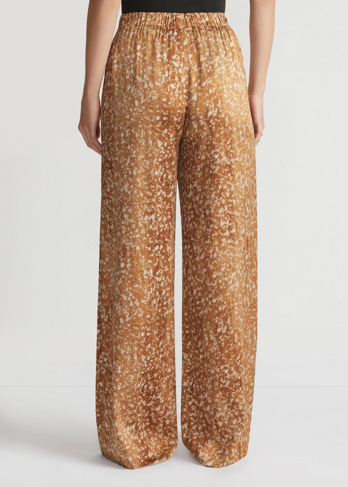 LAFAYETTE 148 Floating Leaves Print Textured Riverside Pant