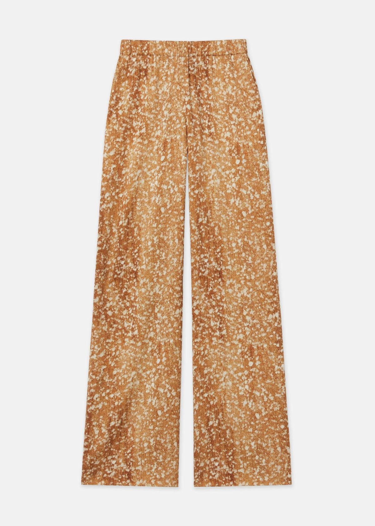 LAFAYETTE 148 Floating Leaves Print Textured Riverside Pant