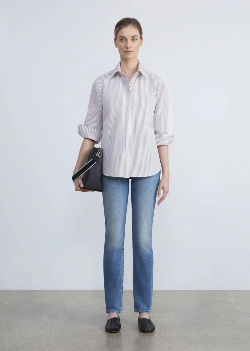 LAFAYETTE 148 Reeve Straight Ankle Jean - Faded Skyline