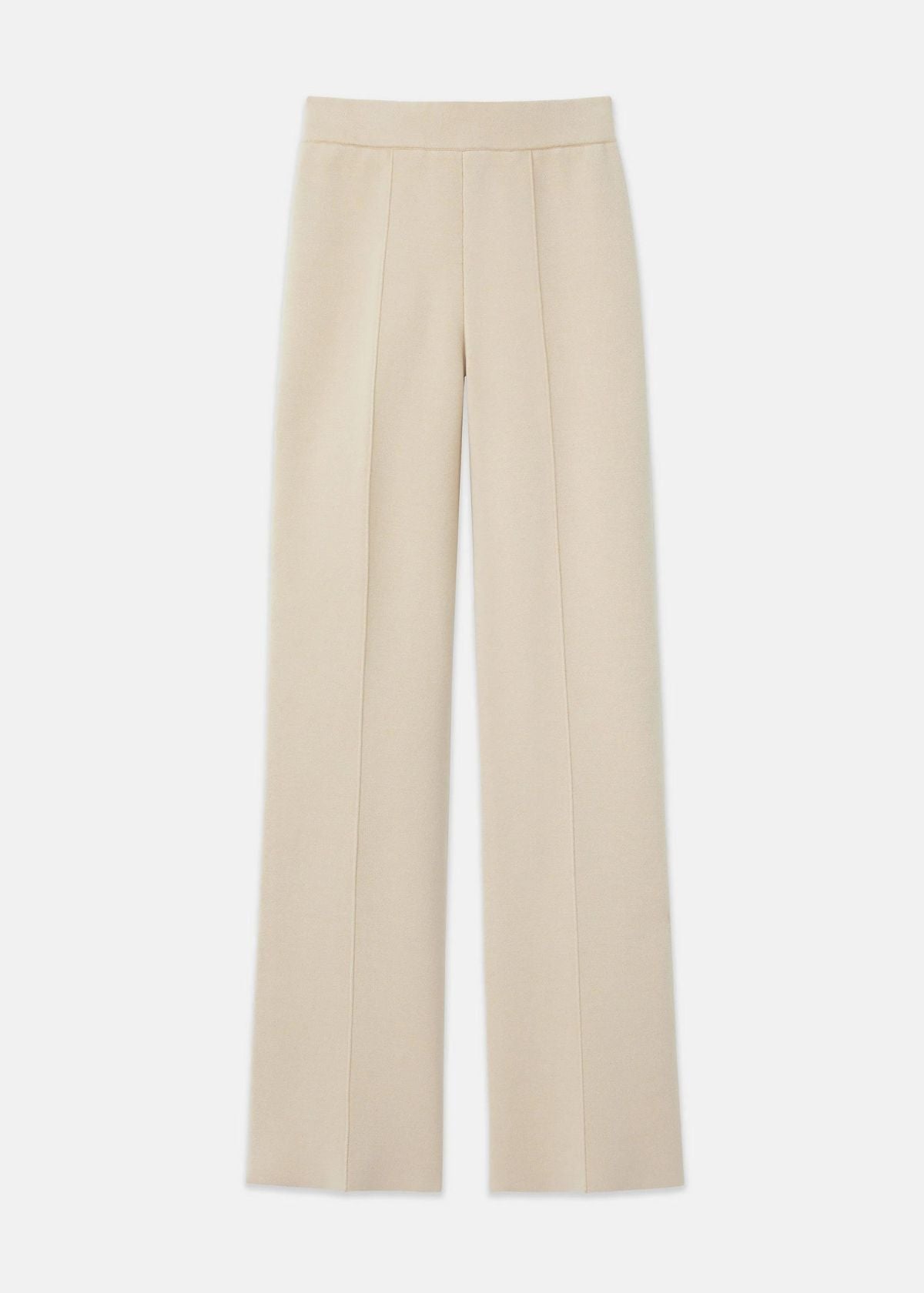 LAFAYETTE 148 Foley Flared Knit Pant - Plaster