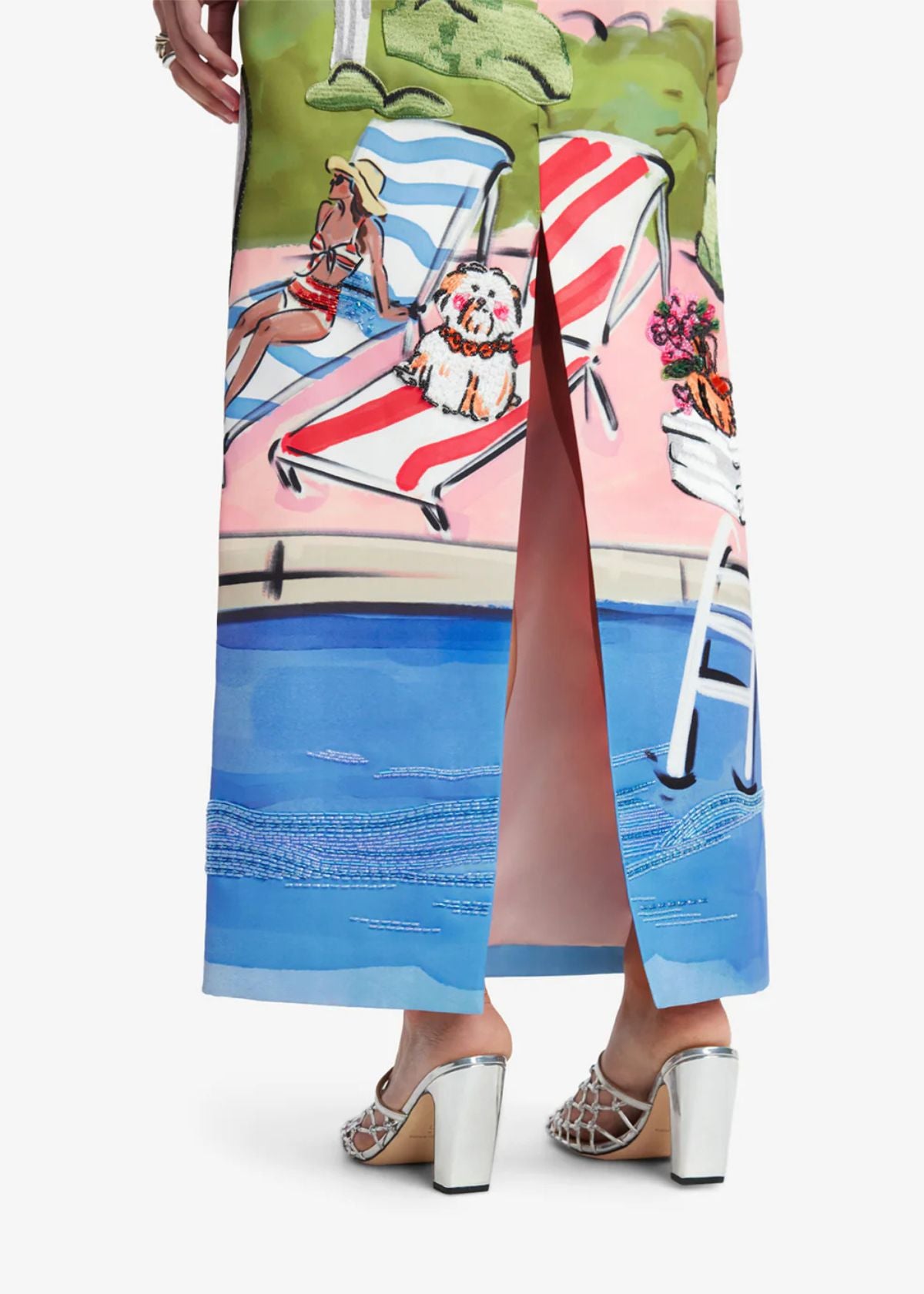 LEO LIN Ava Bustier Maxi Dress - Riviera Print