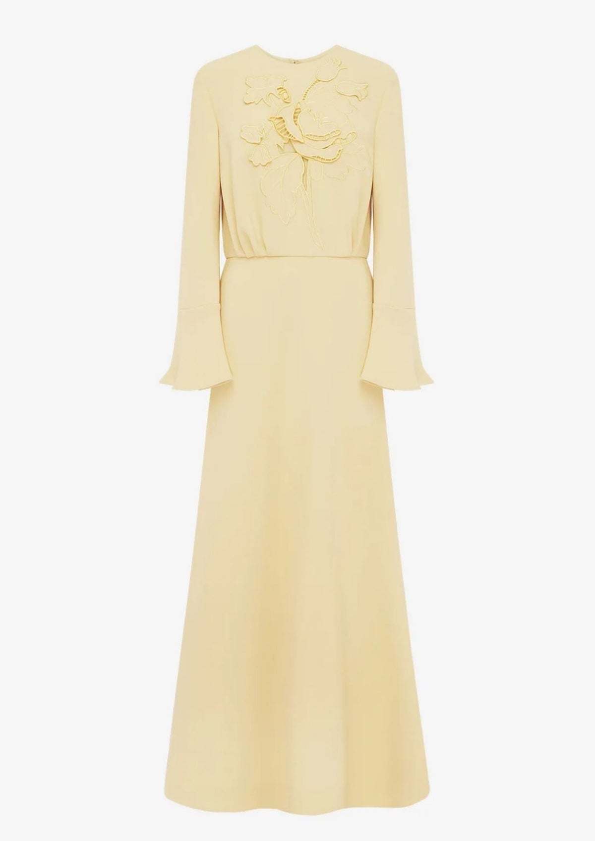LEO LIN Kinsley Applique Maxi Dress - Dusty Yellow