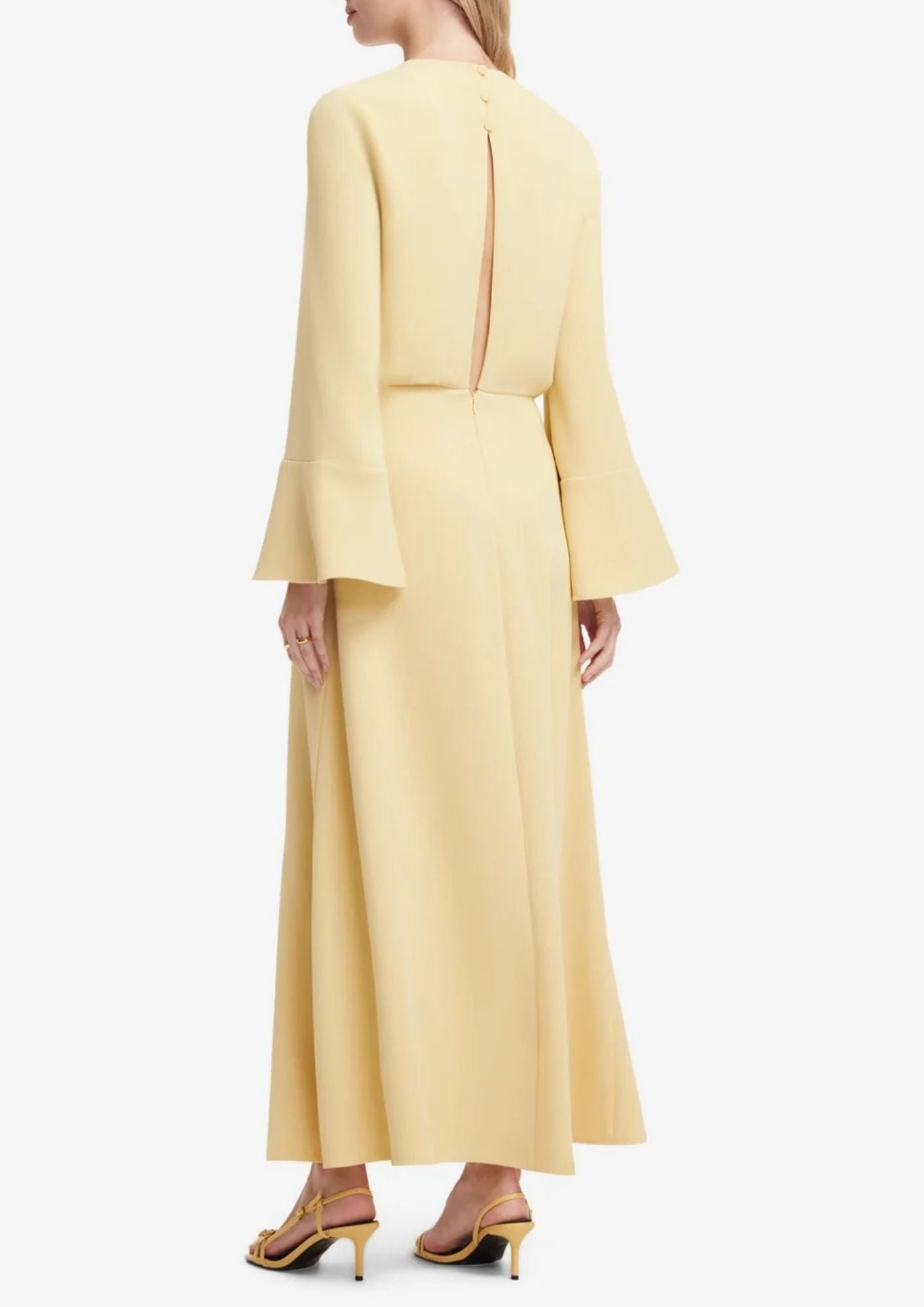 LEO LIN Kinsley Applique Maxi Dress - Dusty Yellow