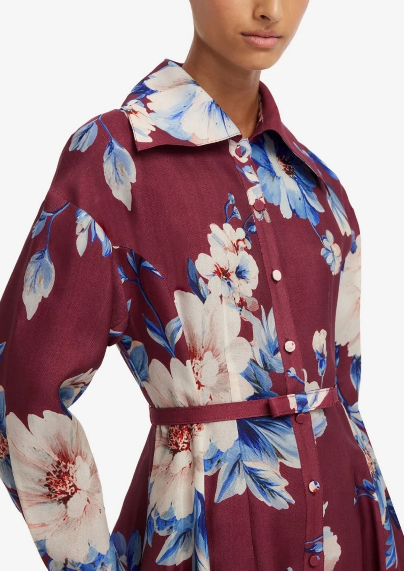 LEO LIN Josephine Silk Gown - Cosmos Print