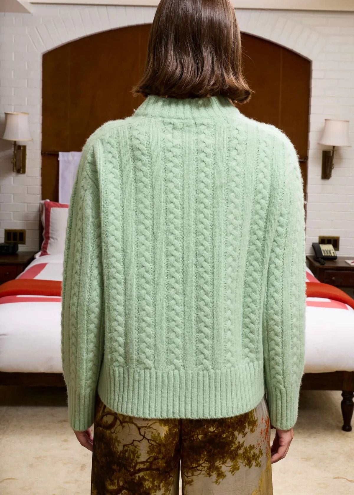 LINGUA FRANCA Greyhound Sweater - Pistachio