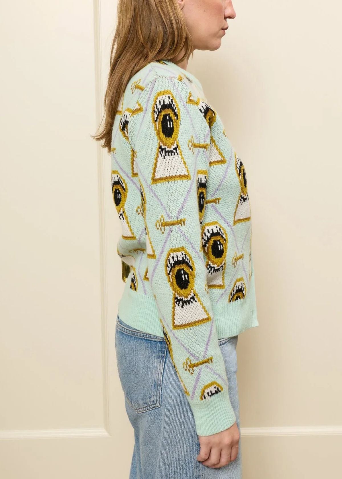 LINGUA FRANCA Getty Cardigan - Seaglass