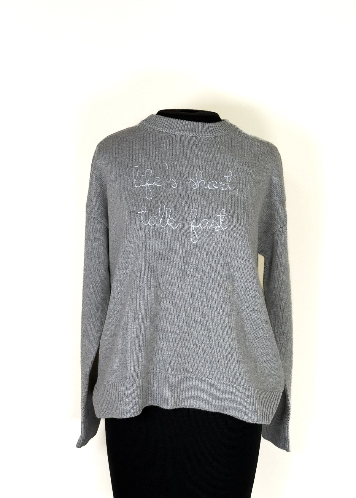 LINGUA FRANCA Maxine Sweater - Smoke