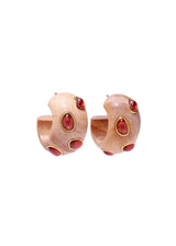LIZZIE FORTUNATO Acacia Earring - Pink Rhodolite