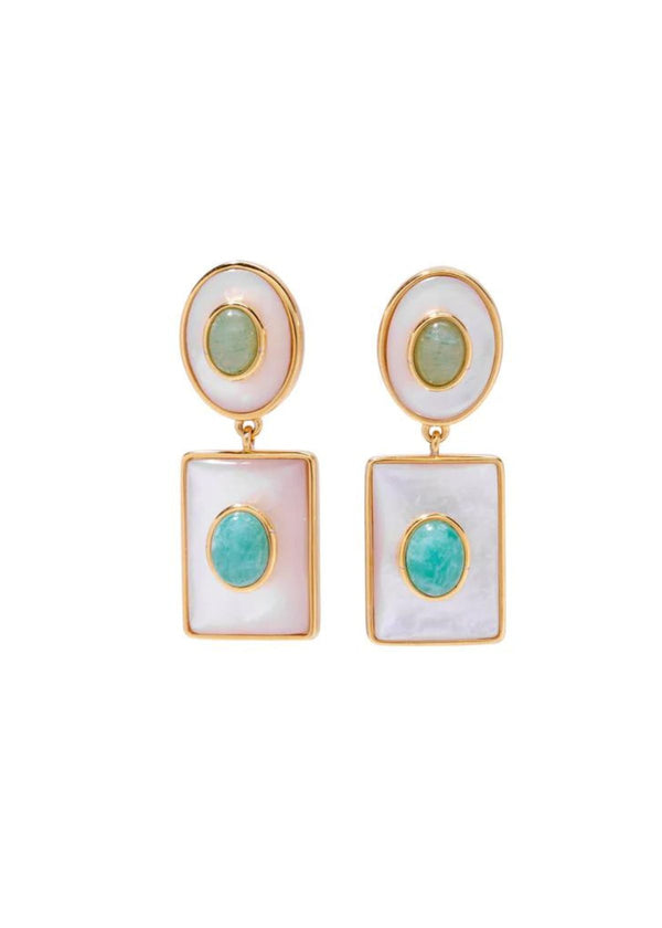 LIZZIE FORTUNATO Ethereal Pool Earring