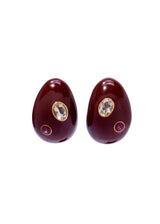 LIZZIE FORTUNATO Mini Arp Earring - Studded Brown