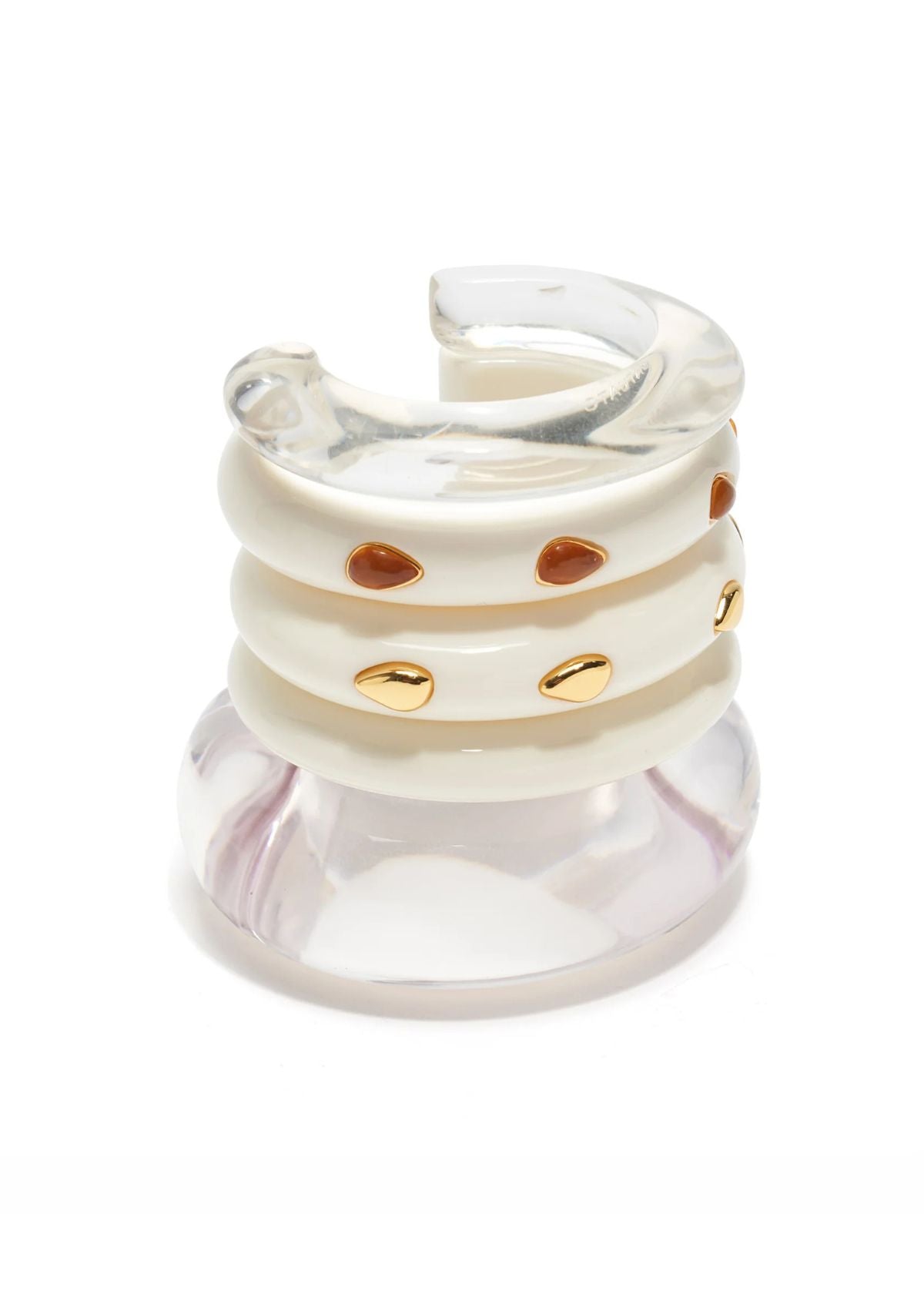 LIZZIE FORTUNATO Ridge Cuff Bracelet - Alabaster