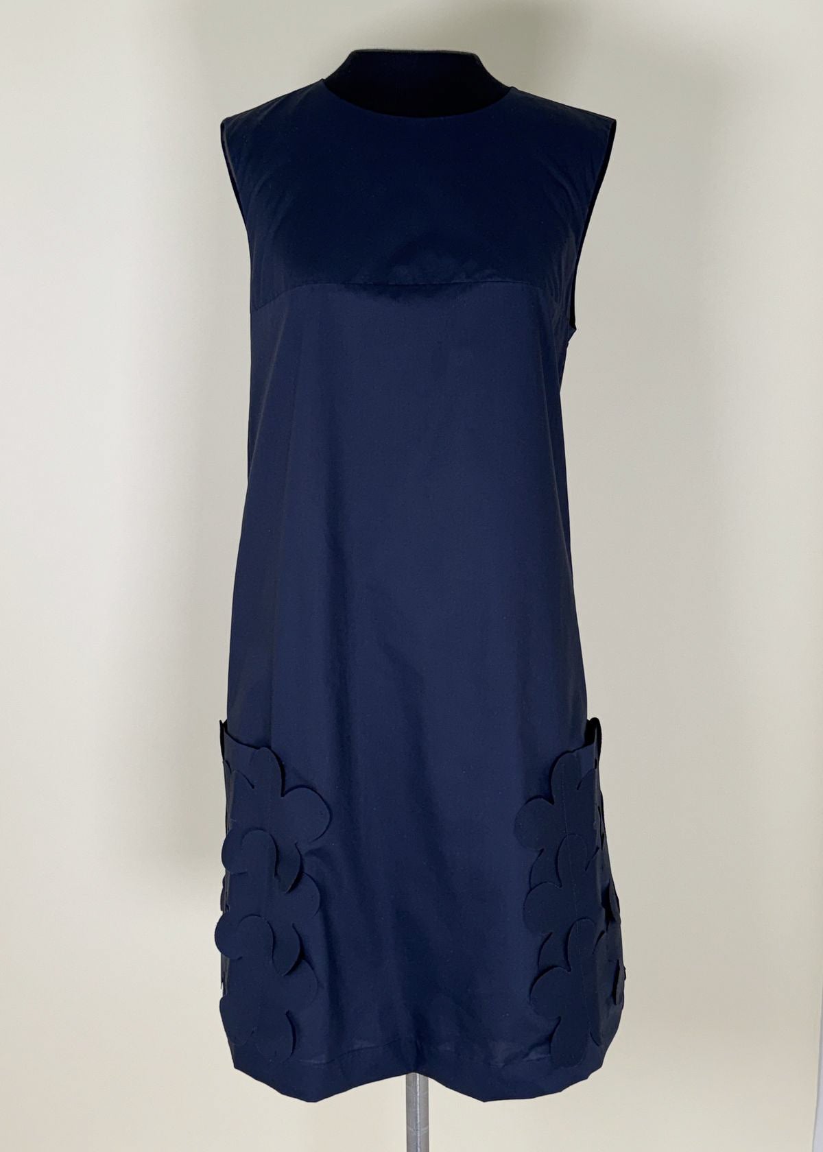 MEIMEIJ Short Floral Applique Dress - Midnight