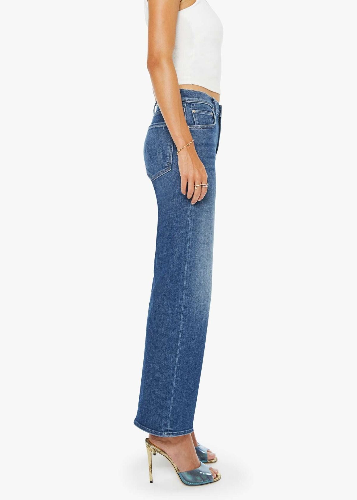 MOTHER Mid Rise Rambler Zip Ankle - Catch My Drift