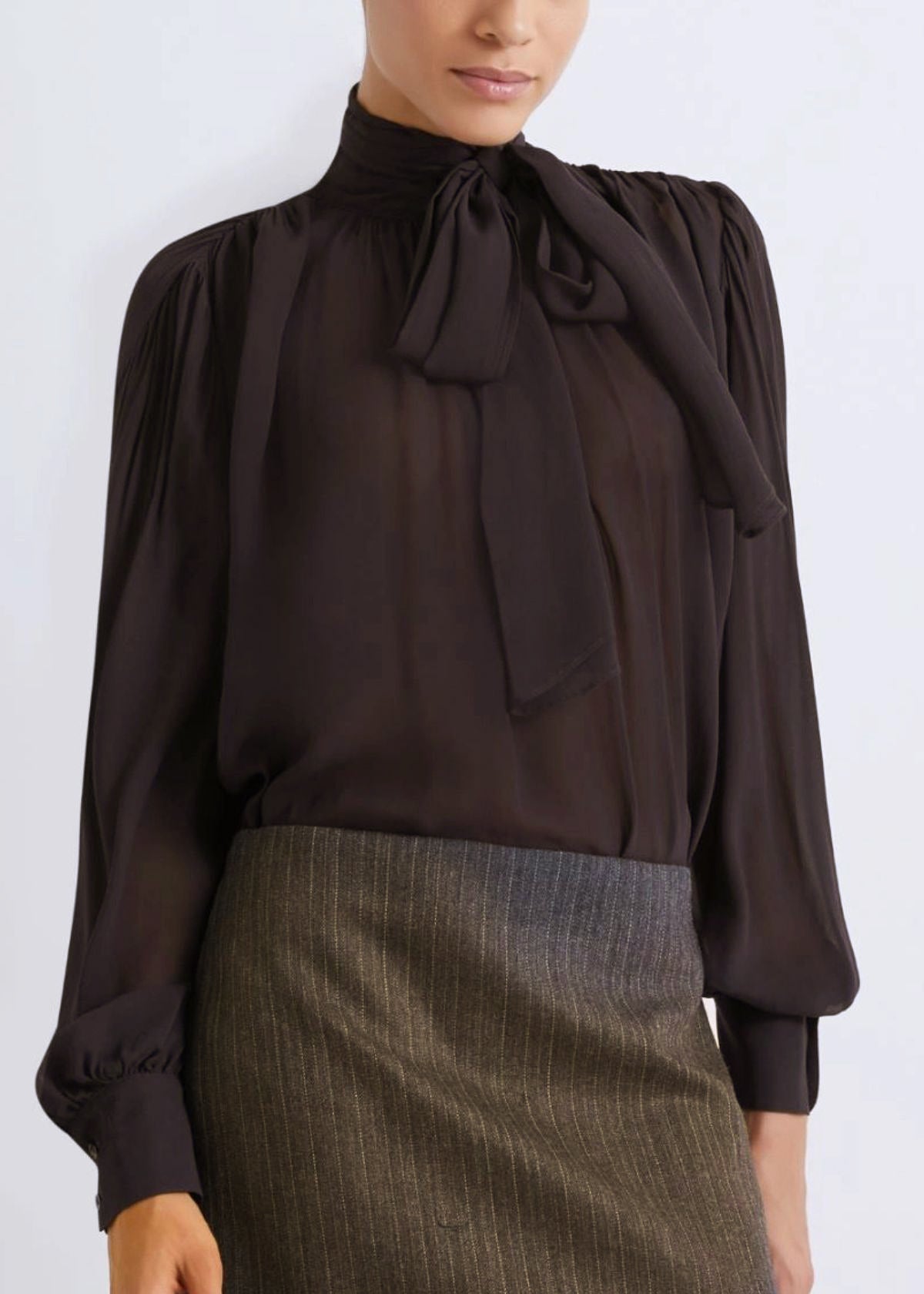 MARELLA Canapa Georgette Top - Brown