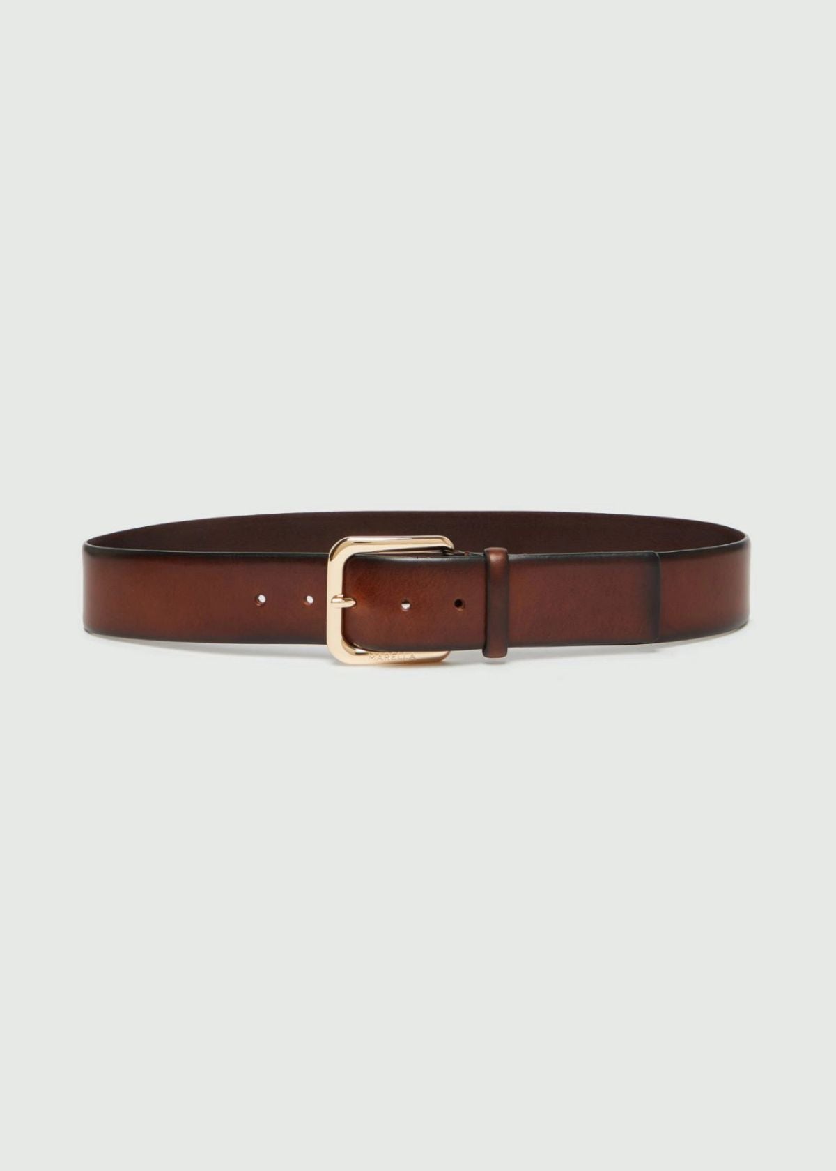 MARELLA Prince Engraved Logo Leather Belt - Brown