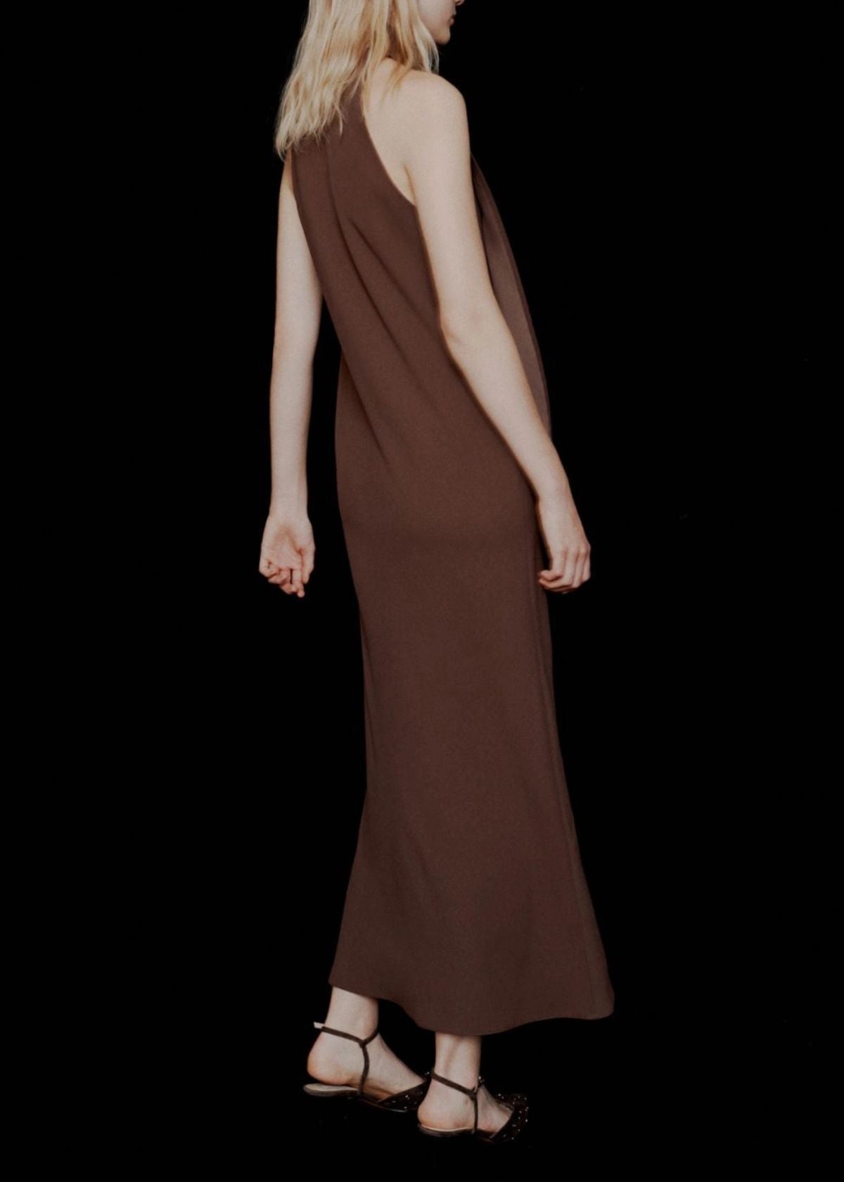 MARELLA Envers Satin Dress - Brown