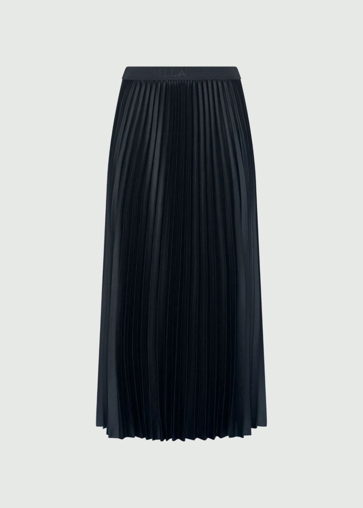 MARELLA Pontiac Plissé Pleated Skirt - Dark Grey