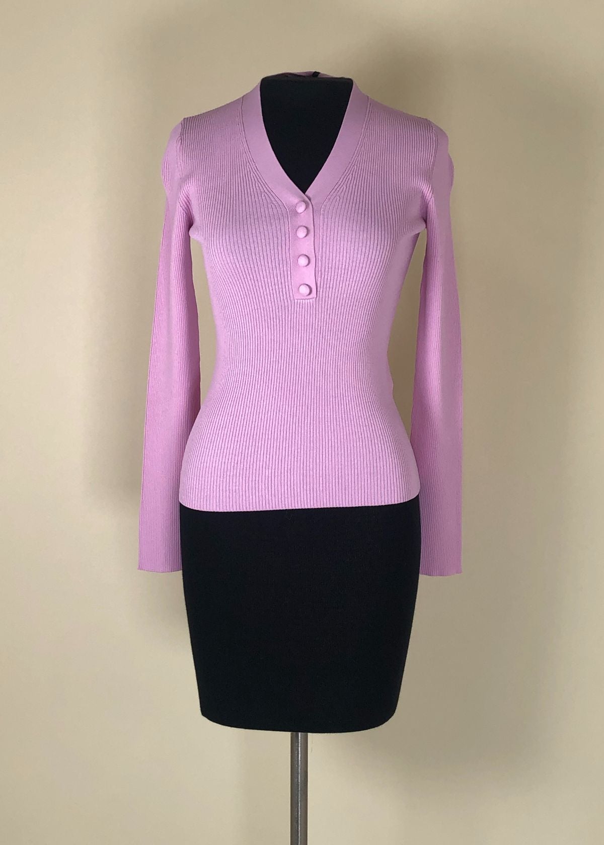 MARELLA Slim Fit Viscose Sweater - Lilac