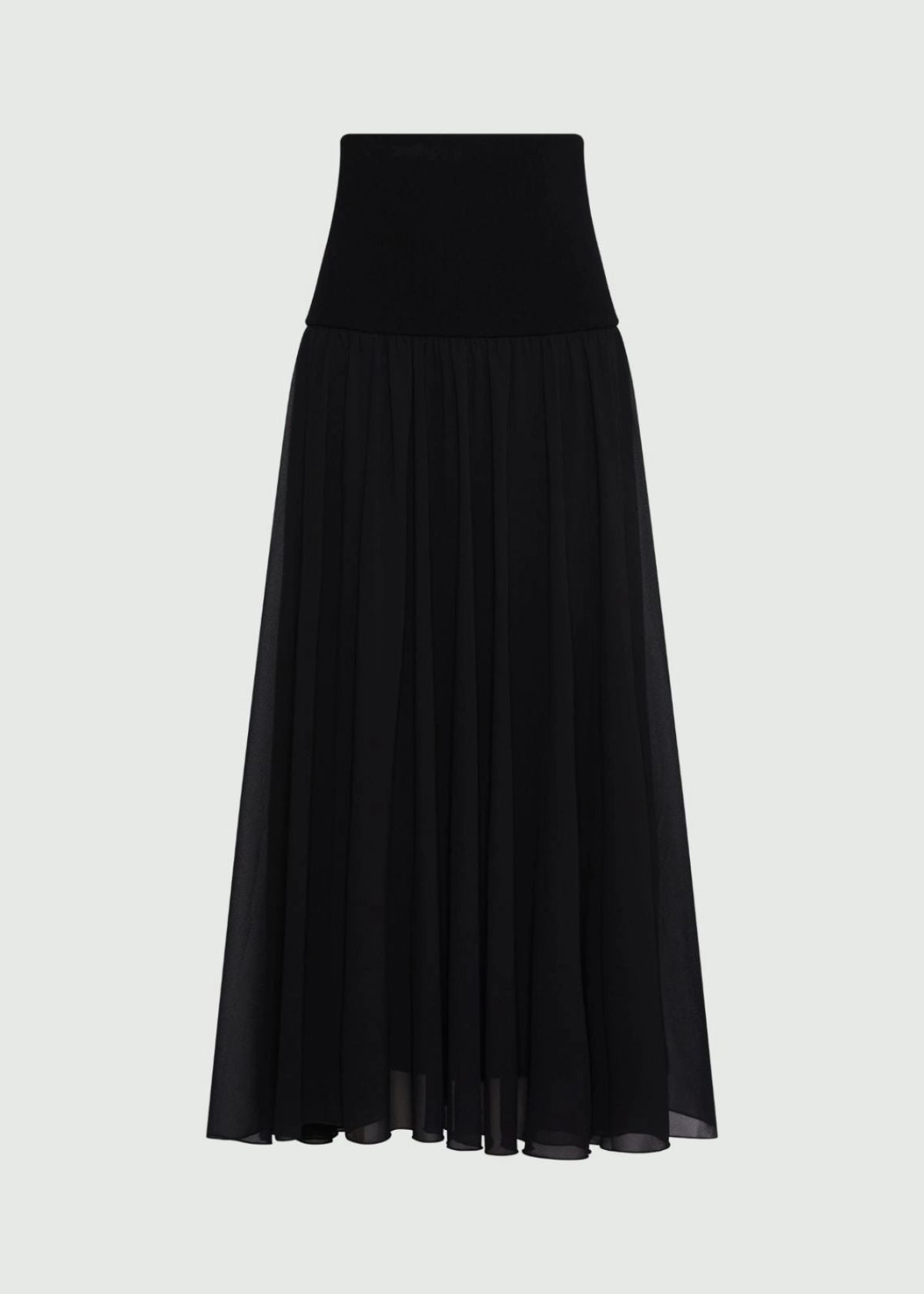 MARELLA Flared Yoke Skirt - Black